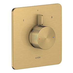 hansgrohe AXOR Citterio C Mischer 49451250 Fertigmontageset, Unterputz, 2 Verbraucher, Cubic cut, brushed gold optic