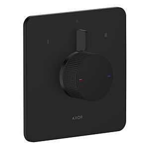 hansgrohe AXOR Citterio C Mischer 49451670 Fertigmontageset,  Unterputz, 2 Verbraucher, Cubic cut, schwarz matt