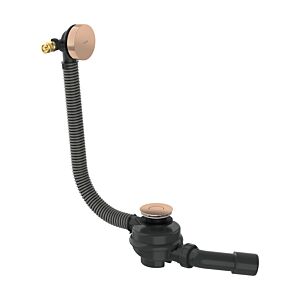 Ensemble complet Hansgrohe AXOR Exafill 42540300 pour baignoire : bonde, vidange et trop-plein, or rouge poli