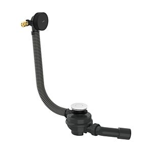Ensemble complet Hansgrohe AXOR Exafill 42540670 pour baignoire : bonde, vidange et trop-plein, noir mat