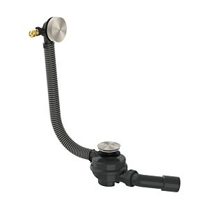 Ensemble complet hansgrohe AXOR Flexaplus 42541800 Bonde et trop-plein pour baignoire, finition inox