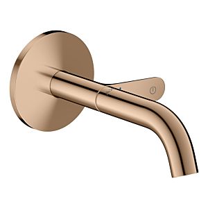 Mitigeur mural encastré Hansgrohe AXOR One mitigeur lavabo 48180300 Select avec bec 160 mm, or rouge poli