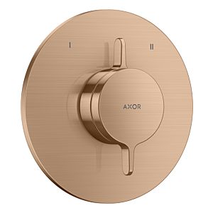 hansgrohe AXOR One mixer 48415310 concealed for 2 functions, brushed red gold