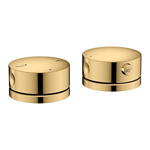 Mitigeur bain/douche 2 trous hansgrohe AXOR One 48470990 avec thermostat, aspect or poli