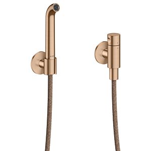 hansgrohe AXOR One pouring spout set 48655310 with backflow preventer, brushed red gold