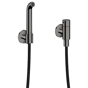 hansgrohe AXOR One pouring spout set 48655330 with non-return valve, polished black chrome