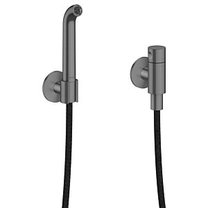 Hansgrohe AXOR One bec verseur 48655340 avec clapet anti-retour, chrome noir brossé