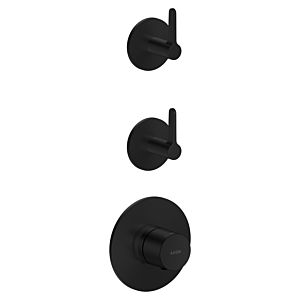 hansgrohe AXOR One thermostat module 48722670 concealed, 2 outlets, with lever handle, matt black
