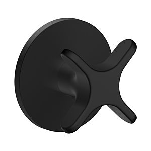Robinet d&#39;arrêt hansgrohe AXOR One 48771670 encastré, noir mat, avec poignée croisée