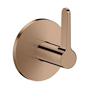 Robinet d&#39;arrêt hansgrohe AXOR One 48772300 pour installation encastrée, or rouge poli, avec poignée à levier