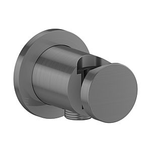 Mitigeur lavabo Hansgrohe AXOR One 48780340 rond, G 1/2, fonction support de douche intégré, chrome noir brossé