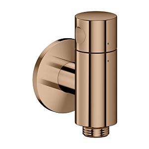 hansgrohe AXOR One wall outlet Stop 48781300 with shut-off valve, polished red gold
