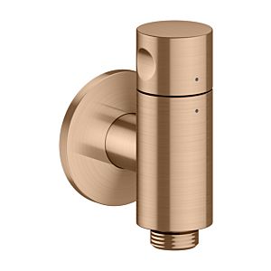 hansgrohe AXOR One wall outlet Stop 48781310 with shut-off valve, brushed red gold