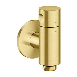 hansgrohe AXOR One wall outlet Stop 48781950 with shut-off valve, brushed brass