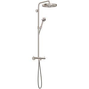 Système de douche hansgrohe AXOR One avec thermostat et pomme de douche 280 48794800 encastré, kit d&#39;installation finale, 1 type de jet, 13,2 l/min, finition inox