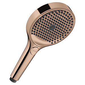 Douchette Hansgrohe AXOR ShowerSolutions 39774300 130 mm, 3 jets, EcoSmart+, 6 l/min, or rouge poli