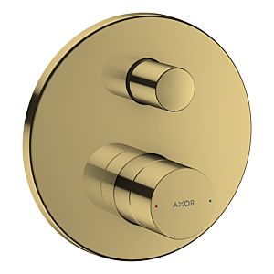 hansgrohe Axor Uno set de finition 45407990 mitigeur de bain à encastrer, poignée zéro, avec combinaison de sécurité intégrée, optique or poli