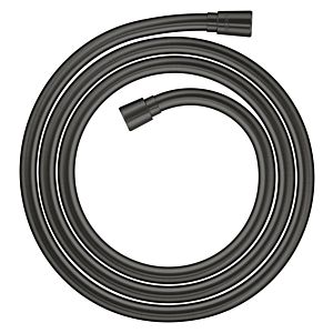 hansgrohe Axor One shower hose 28624340, metallic effect, conical on both ends, 2000 mm (200 cm), brushed black chrome