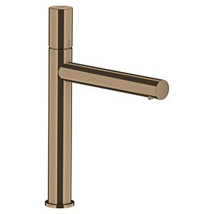 hansgrohe Axor Uno mitigeur lavabo 45003140 projection 198mm, garniture de vidange déverrouillable, avec poignée zéro, bronze brossé
