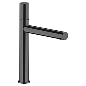 hansgrohe Axor Uno wash basin mixer 45003330 projection 198mm, non-closing waste set, with zero handle, polished black chrome