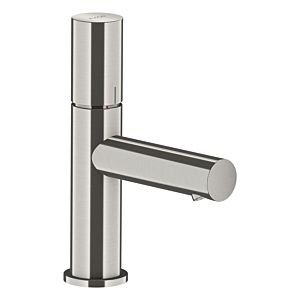 hansgrohe Axor Uno wash basin mixer 45005800 projection 108mm, with zero handle, non-closable waste set, stainless steel look