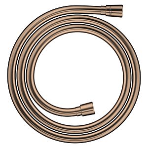 Flexible de douche Hansgrohe 1600 mm PRG 28626300 Métal, conique double face, 1,6 m, poli droit or