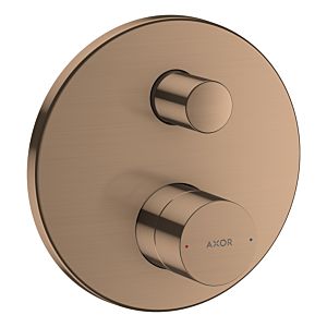 hansgrohe Axor Uno set de finition 45405310 mitigeur de bain à encastrer, avec poignée zéro, or rouge brossé