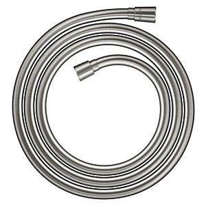 Flexible de douche Hansgrohe Axor One 28624800, effet métallique, conique aux deux extrémités, 2 m (200 cm), finition inox
