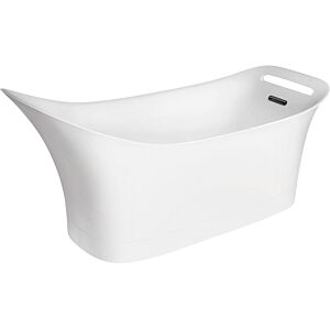 hansgrohe Badewanne Axor Urquiola 180 x 62,4 cm, freistehend, Mineralguss, weiss