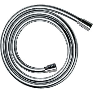 Flexible de douche Hansgrohe Axor One 28624000, effet métallique, conique aux deux extrémités, 2000 mm (200 cm), chromé