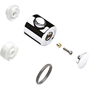 hansgrohe Thermostatgriff Ecotat 1001 SL steel 96618800 AP, Edelstahl Finish