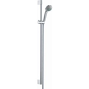 set de douche hansgrohe Crometta 85 Mono chrome, avec barre murale Unica Crometta 90cm