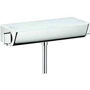 hansgrohe Ecostat Select Brausethermostat 13161400 weiss chrom, ESG Glasablage