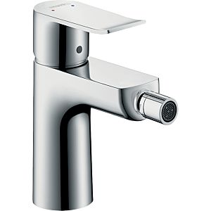 hansgrohe Metris Bidet Armatur 31280000 chrom, mit Ablaufgarnitur