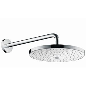 hansgrohe Raindance Select Kopfbrause 27378400 S 300 2jet, weiß/chrom, mit Brausearm 390 mm