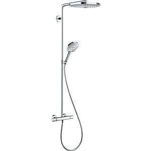 hansgrohe Raindance Select Showerpipe 27133000 S 300 2jet, chrom, mit Brausearm 46 cm, schwenkbar