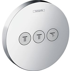 hansgrohe ShowerSelect S Unterputz Ventil 15745000 für 3 Verbraucher, chrom
