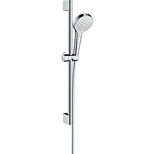 hansgrohe Croma Select S Vario Brauseset 26562400 weiss-chrom, 65 cm Brausestange Unica Croma