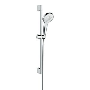 hansgrohe Croma Select S 1jet Brauseset 26564400 weiss-chrom, 65 cm Brausestange Unica Croma