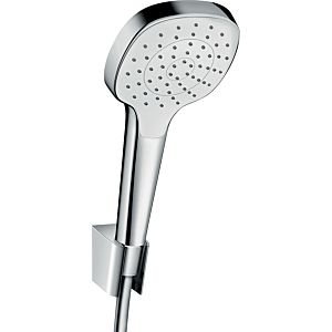 hansgrohe Croma Select E 110 Brausehalterset  28095400 1jet EcoSmart m.Brauseschlauch 1250 mm, weiß/chrom