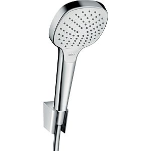 hansgrohe Croma Select E Vario Wannenset 26413400 weiss-chrom, 160 cm Schlauch Isiflex