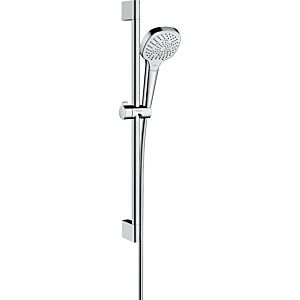 hansgrohe Croma Select E Multi Brause Set 26580400 weiss chrom, mit 65 cm Brausestange Unica Croma