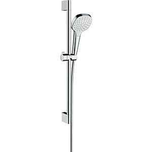hansgrohe Croma Select E 1jet Brauseset 26584400 weiss-chrom, 65 cm Brausestange Unica Croma