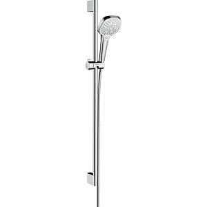 hansgrohe Croma Select E Multi Brause Set 26590400 weiss chrom, mit 90 cm Brausestange Unica Croma