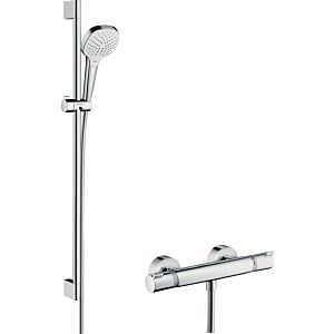 hansgrohe Croma Select E Combi Brausenset 27082400 weiss-chrom, 90 cm Shower Set