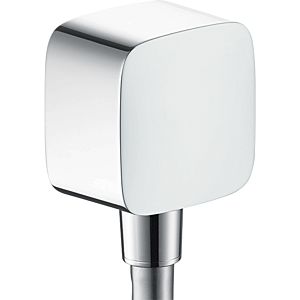 hansgrohe Fixfit Schlauchanschluss 26457000 chrom, Rückflussverhinderer und Kunststoffwinkel