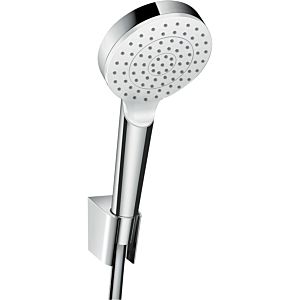 hansgrohe Crometta 1jet Wannenset 26567400 160 cm, weiss chrom, Schlauch Comfortflex