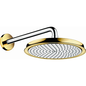 hansgrohe Raindance Classic 240 Air Kopfbrause 27424090, chrom/gold, Ø 240 mm, Wandanschluss