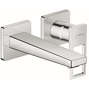 hansgrohe Metropol Waschtischarmatur 74525000 chrom, für Wandmontage, Bügelgriff, 165mm