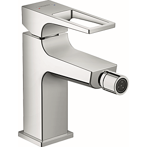 hansgrohe Metropol Bidetarmatur 74520000 chrom, Bügelgriff, mit Push-Open Ablaufgarnitur